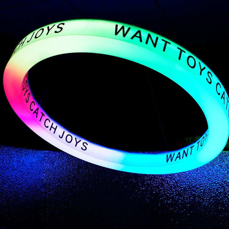 circle ring hanging acrylic lightbox colorful