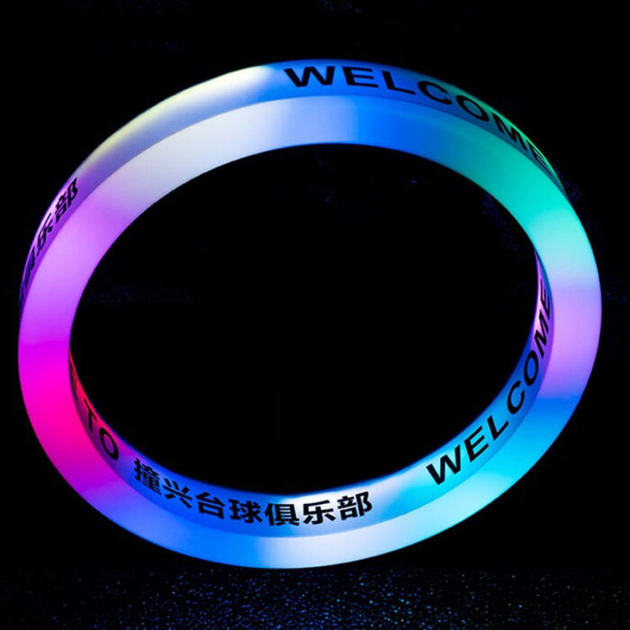 circle ring hanging acrylic lightbox dazzling colors