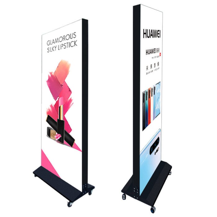 fabric standing light box with wheels
