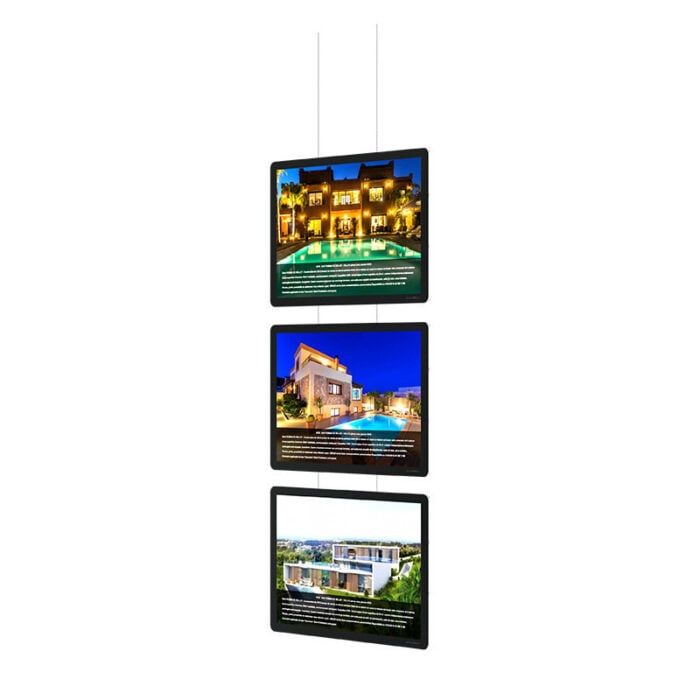 3 connection hanging magnetic crystal light boxes