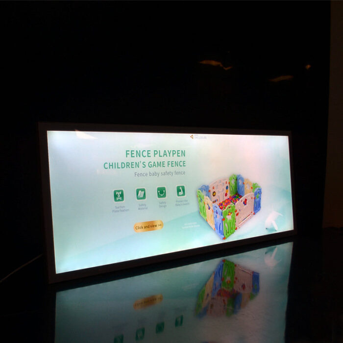 magnetic shelf light box with graphic