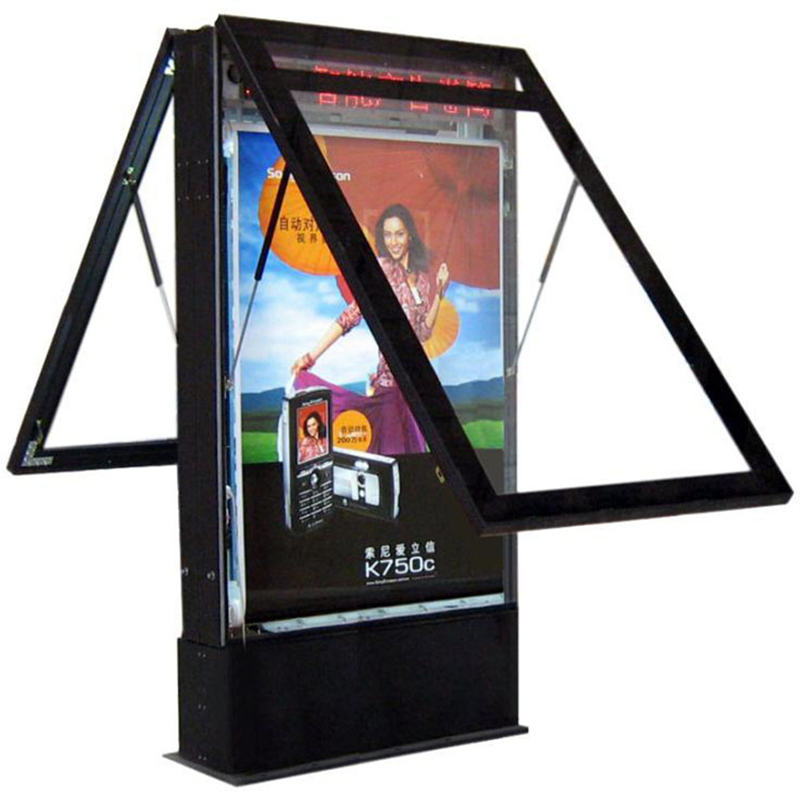 outdoor double sided scrolling light box