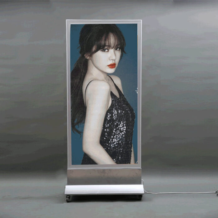 movable standing double-sided magnetic lightbox