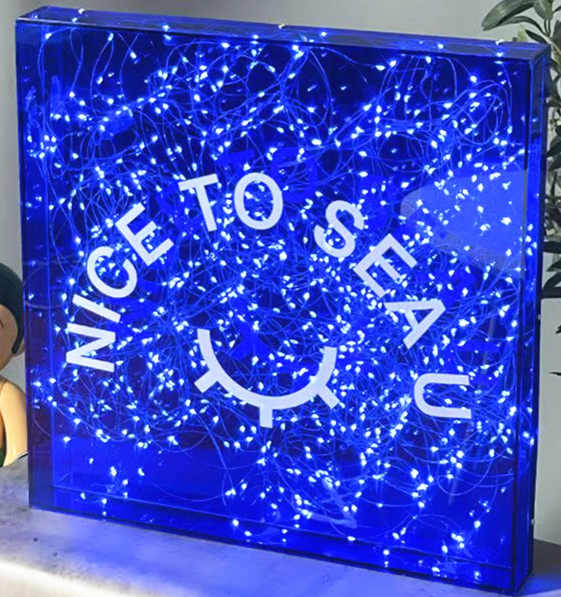 string lights acrylic led light box uv print logo