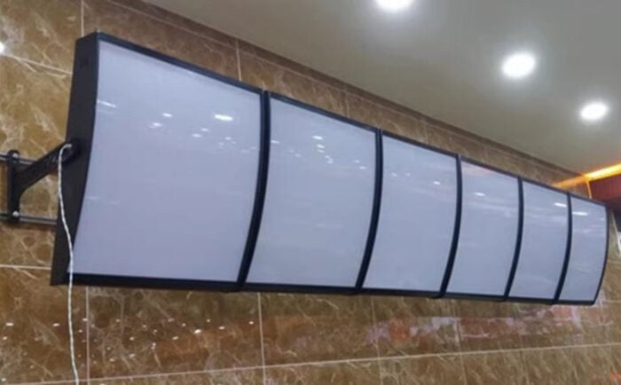 blank hanging menu light boxes wall mount