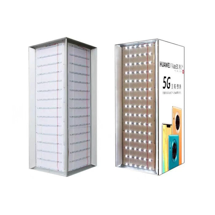 pillar fabric light box profile