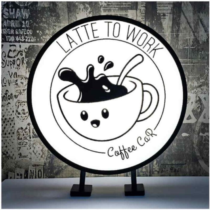 Round Light Box Flat Face 2 Side Waterproof Outdoor - Image 2