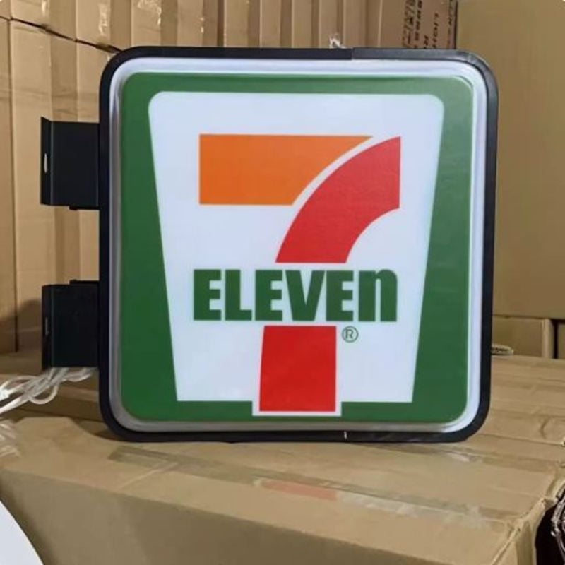 custom printed square vacuum light box for retail shop