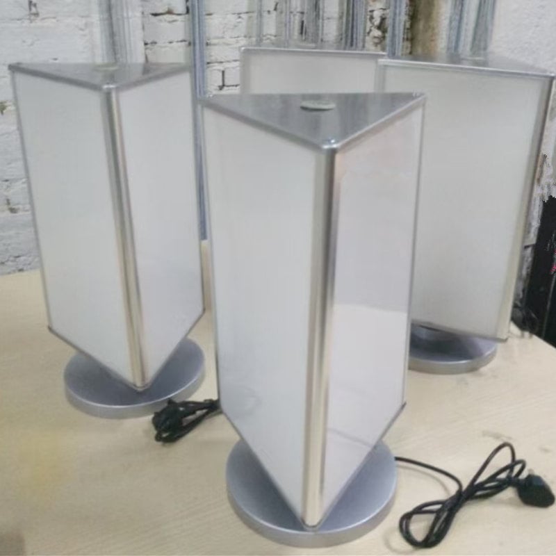 triangular rotating light boxes blank