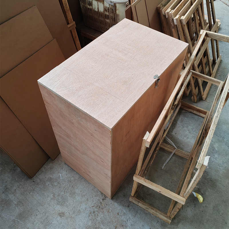 rotating lightbox wall sign wooden box packaging without feet