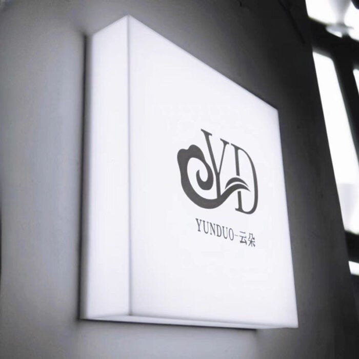 double side frameless wall mounted custom print square acrylic light box sign