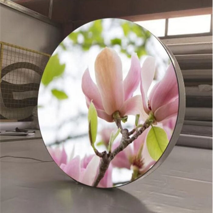 Circular Fabric Light Box Wall Mounted Soft Film Indoor - Image 11