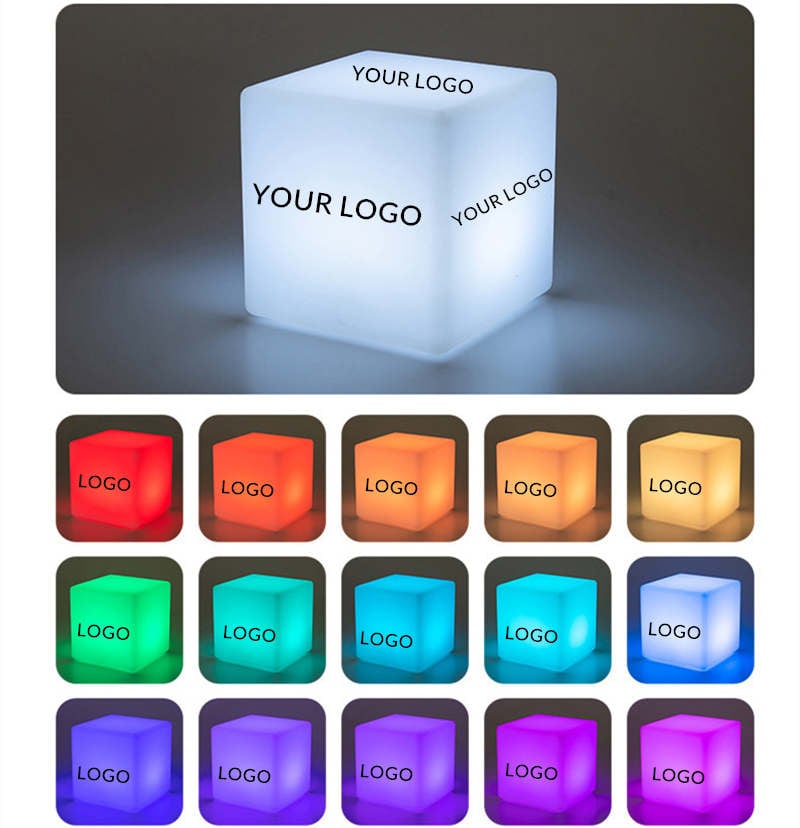 16 lighting colors light up led cubes boxes seats