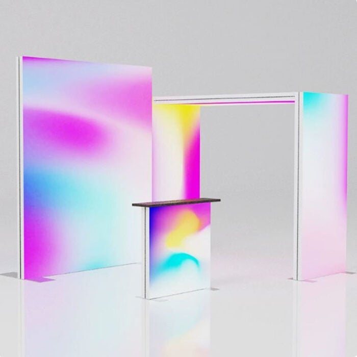 LED modular backlit tradeshow display