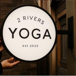blade sign for yoga shop