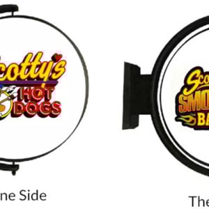 revolving sign mockup