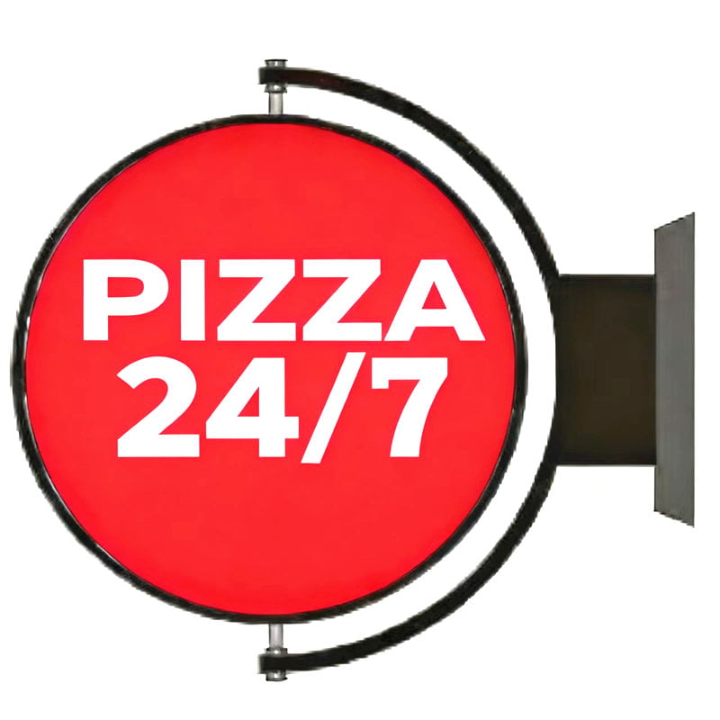 7/24 pizza 360 signage