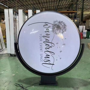 rotating sign board finish product