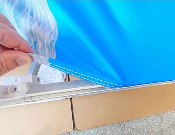 SEG(silicone edge graphic) double sided fabric lightbox wall