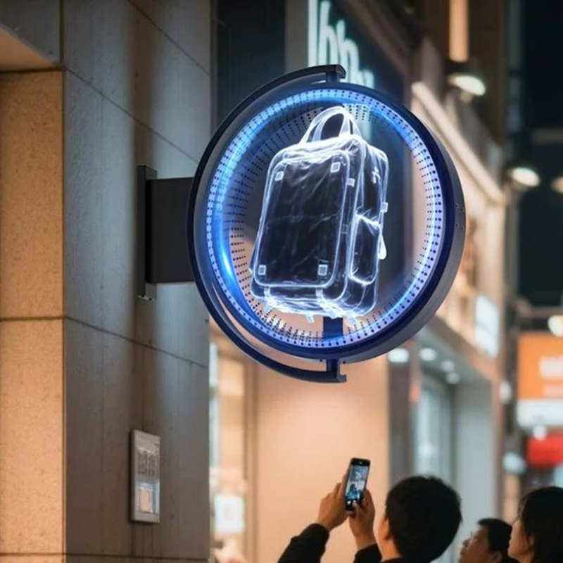 projecting hologram sign