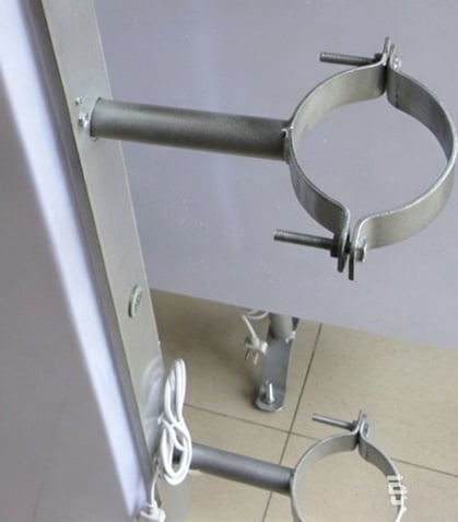 hug shaped feet for rotating lightbox wall sign 